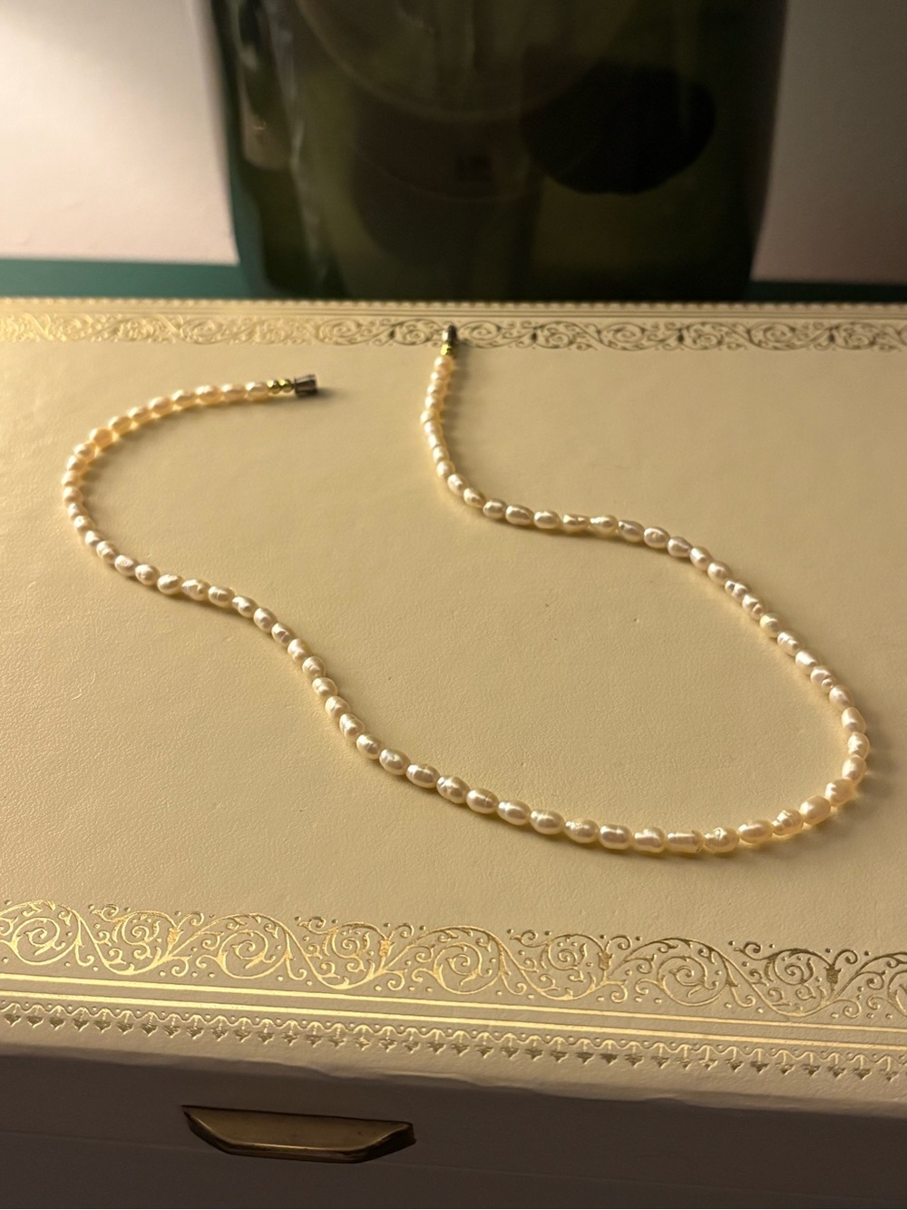 Vintage Cream Freshwater Pearl Necklace - Elegant Women’s Jewelry